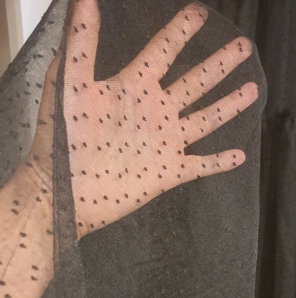 Scoop Black Polka Dot Tulle Midi Skirt XL NWT Parisian Chic! - Picture 3 of 7